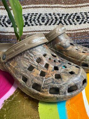 Realtree Camo Clogs Mules Slip On Shoes Mens 9 Womens 11 Size 42 Camouflage